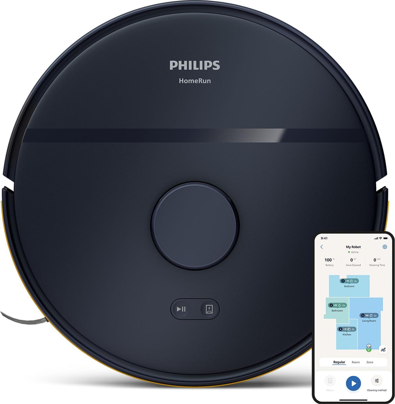 Philips robotstofzuiger, 2700 Pa zuigkracht, zwart (XU2000/10)