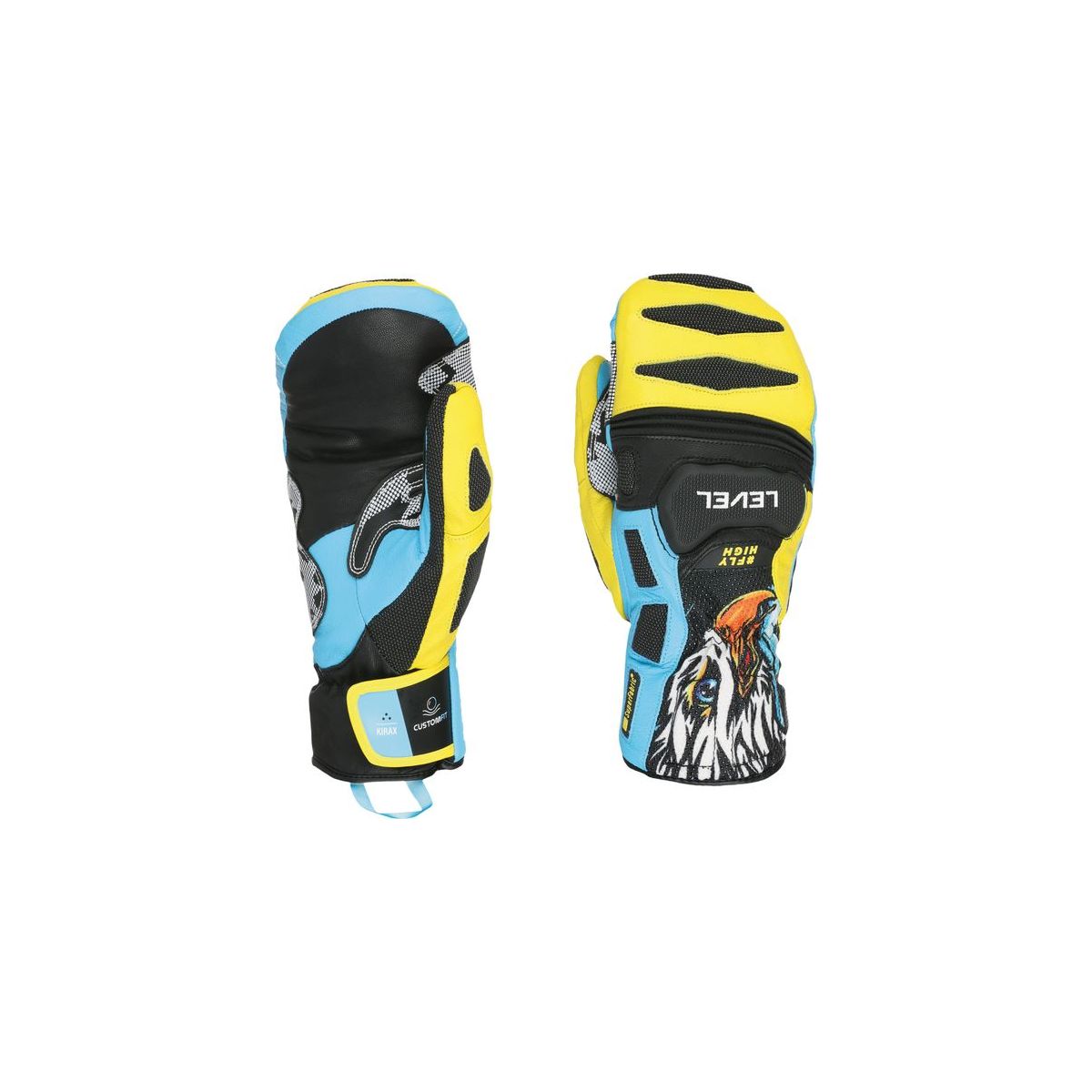 Level SQ CF Mitten yellow-blue (70) 9 3017UM-70-9