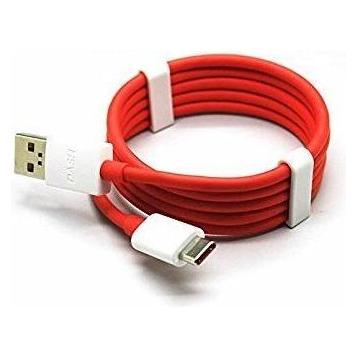 OnePlus 3 3T Original USB-C Datenkabel 0,95m, Weiss/Rot (0.95 m) (2435313)