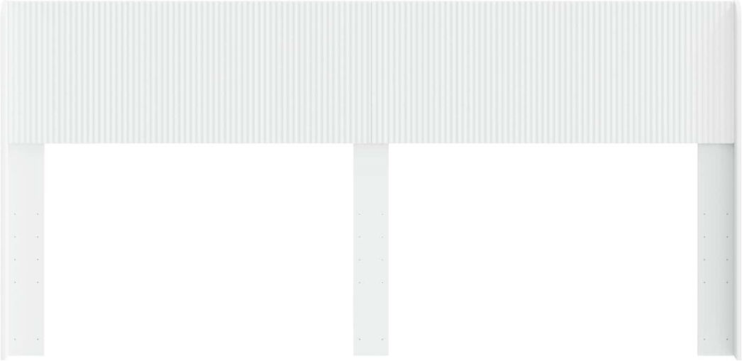 17 Stories Headboard White Super King(200 x 200cm)
