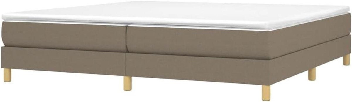 Merkloos Boxspring Frame Bedbodem Taupe 200x200 cm