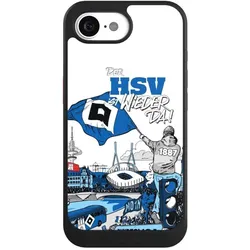 Nivocase Hülle für Apple iPhone 16e Handyhülle NIVOcore Case Schwarz Aufstieg Hamburger SV Offizielles (Apple iPhone 16e), Smartphone Hülle, Schwarz