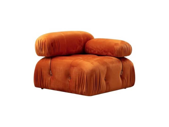 Produce Shop Eckmodul rechts für Sektionssofa aus Samt Bubble 1RV - Orange