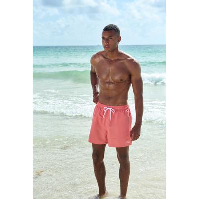 Badeshorts VENICE BEACH, Herren, Gr. L (52), N-Gr, orange (pfirsich), Microfaser, Polyester, Recycling-Polyester, kontrastfarbene Details, unifarben, Badehosen Badeshorts, mit Marken-Logo