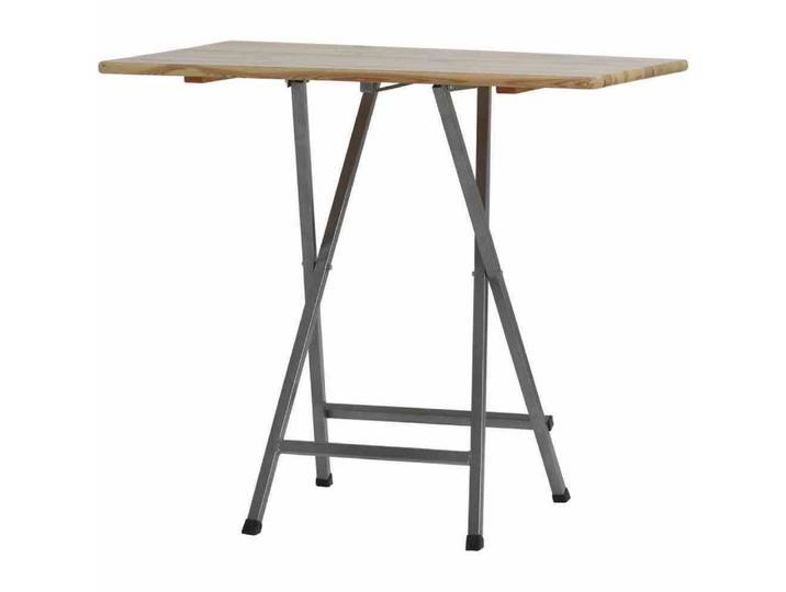 Fun Star Stehtisch Stehtisch 120cm x 80cm Kiefernholz eckig klappbar Stahlgestell