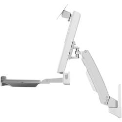 ICY BOX IB-MS600-W, Sit-Stand-Workstation mit Wandhalterung für einen Monitor bis zu 24 (61 cm) 60036