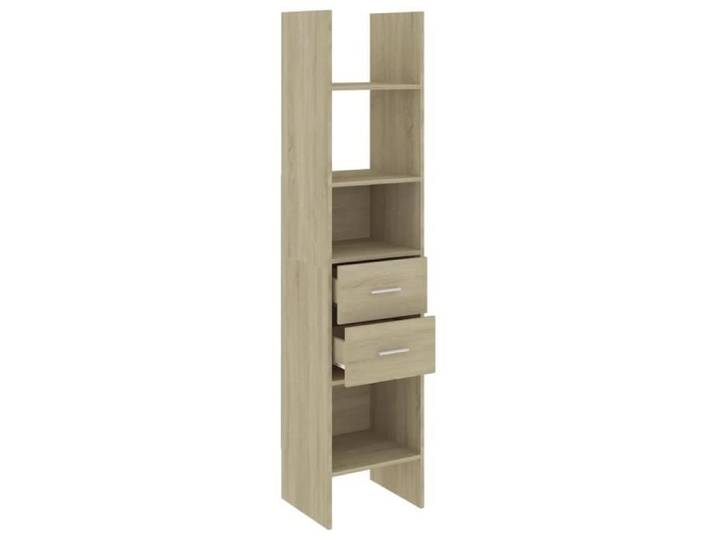 LVL - MEUBLE ETAGERE - Bibliothèque Chêne sonoma 40x35x180 cm Aggloméré(4434)