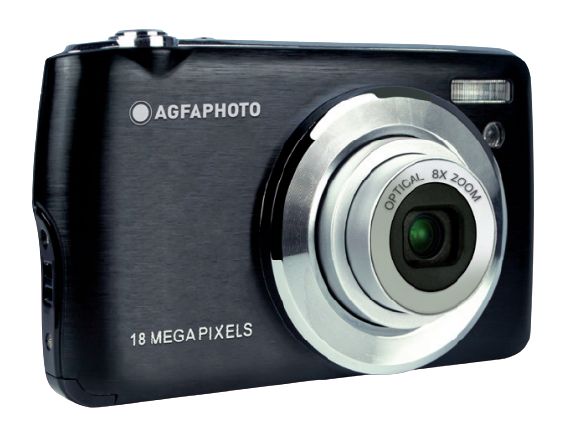 AgfaPhoto Realishot DC8200 Kompaktkamera 8x Opt. Zoom (Schwarz) DC8200BK