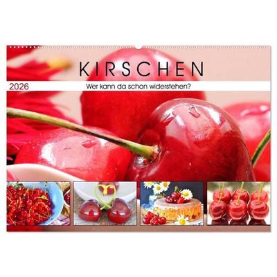 Kirschen. Wer kann da schon widerstehen? (Wandkalender 2026 DIN A2 quer), CALVENDO Monatskalender