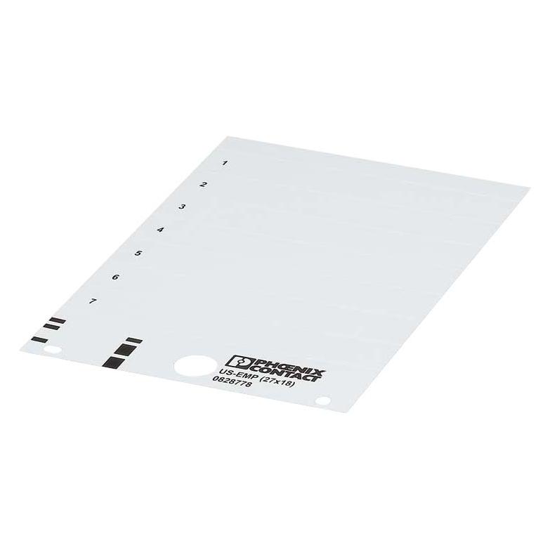 Phoenix Contact White Snap-in Marker (Diverse) (0828778)