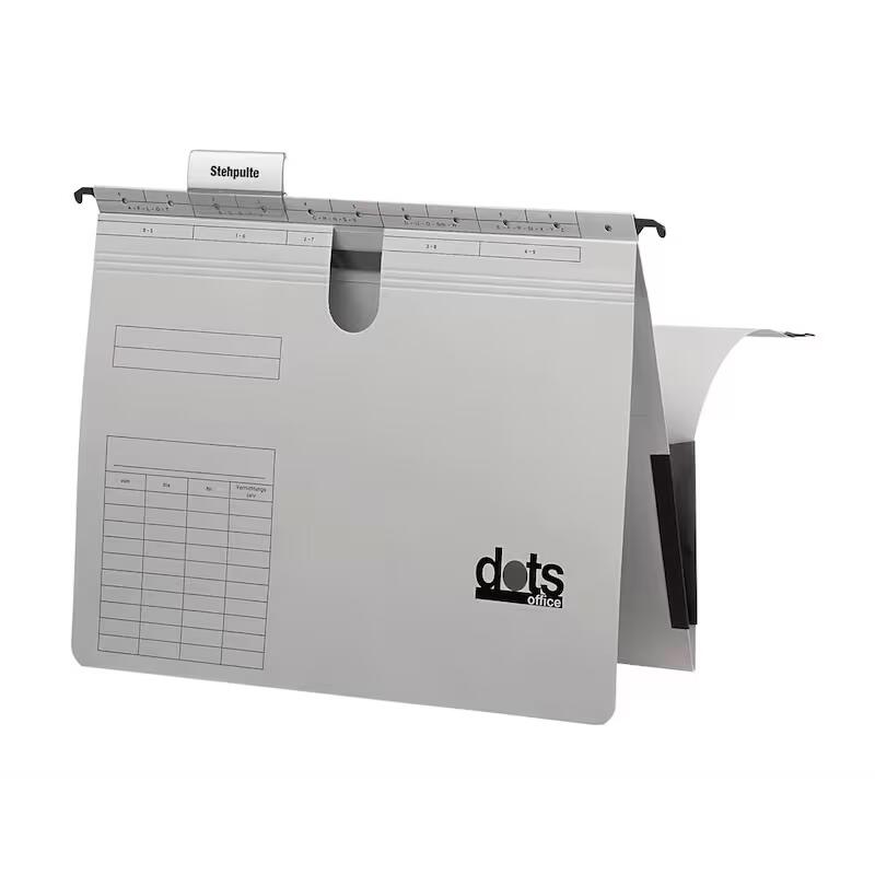 dots Taschenhefter DIN A4 lichtgrau 627293