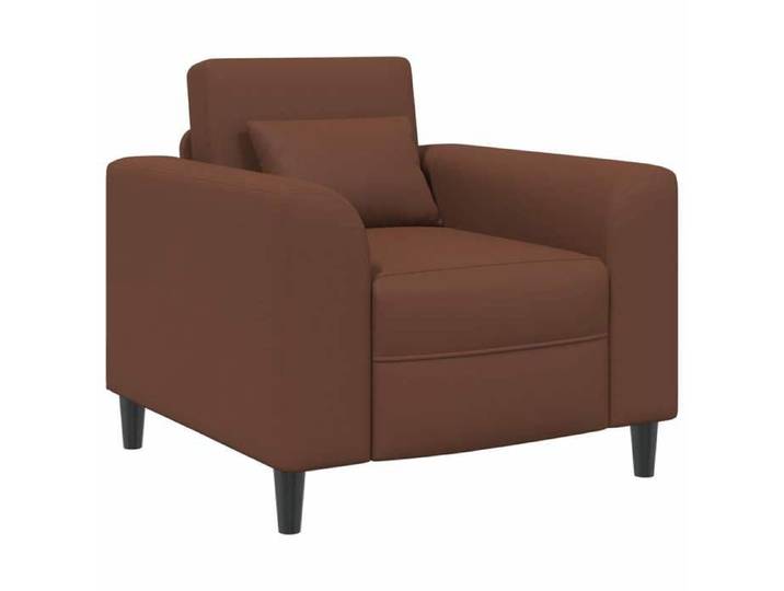 Meuble - Fauteuil - Marron - Fauteuil Marron Simili cuir_10324