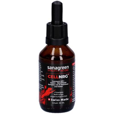 Cellnrg sanagreen mizell Q10 Nadh PQQ B-Vit 50 ml Liquidum