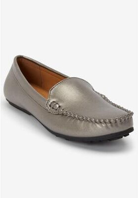 Women's The Milena Slip On Flat by Comfortview in Gunmetal (Size 7 M)