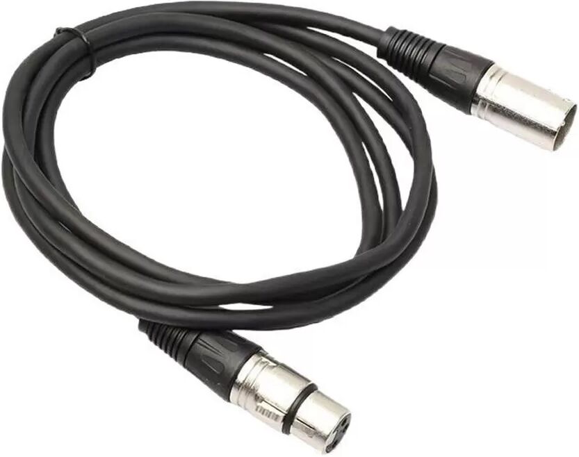 INF XLR-Verlängerungskabel Mikrofon – Symmetrisches 3-Pin Audiokabel 1 m