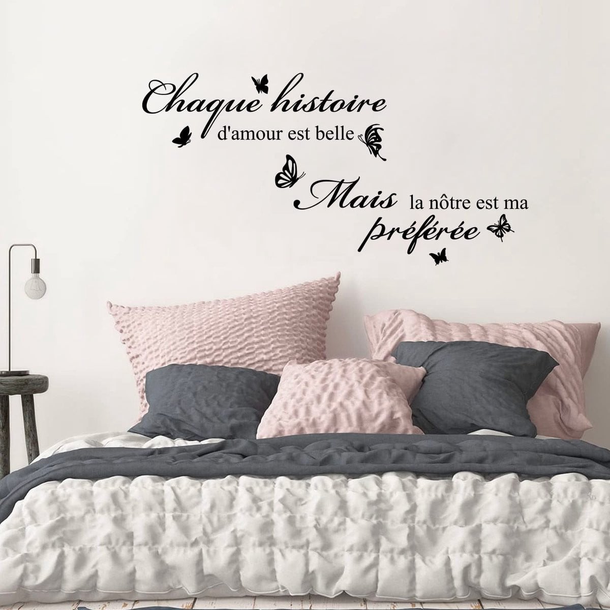 PVC Wandsticker Chaque histoire d'amour voor volwassenen