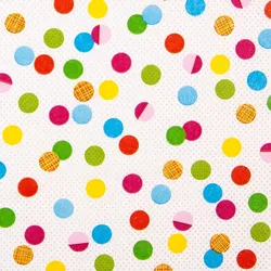 Home Fashion, Party Dots, Cocktail-Servietten aufgefaltetes Maß 25 cm x 25 cm, im Viertelfalz, 20 Stück pro Pack