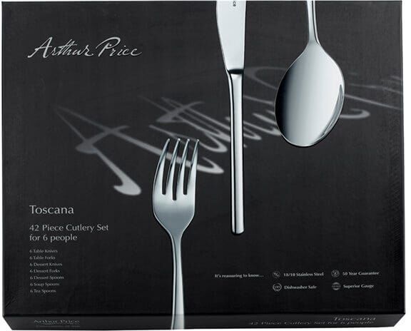 Arthur Price Toscana 42 Piece Cutlery Box Set