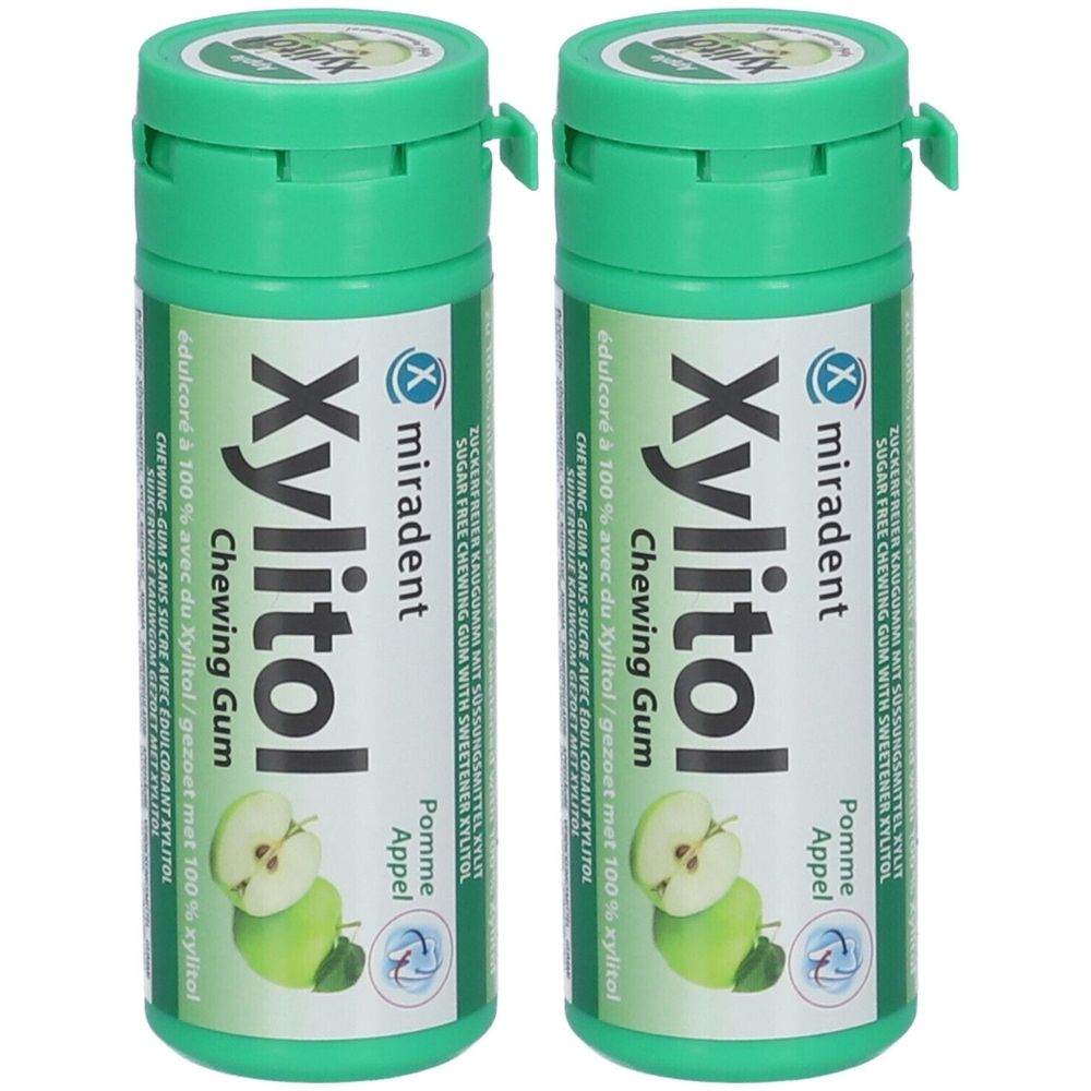 Miradent Xylitol Chewing Gum Kids 2x 2x30 g Kaugummi