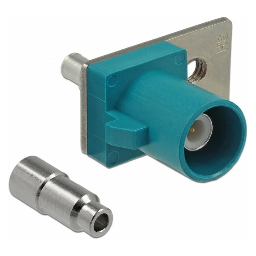 Delock FAKRA Z plug spring pin for soldering 1 prepunched hole (89812)