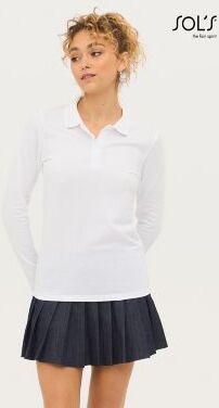 Polo donna manica lunga Perfect Personalizzate o neutre Sol's