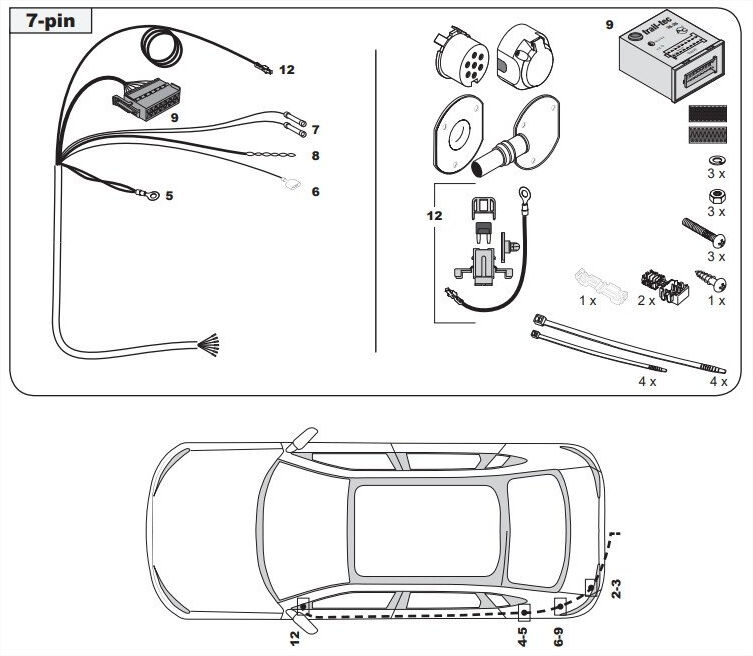 FAISCEAU SPECIFIQUE 7 BROCHES POUR BYD ATTO 2 (03/24-)