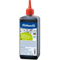 Pelikan, Ersatzpatronen + Tintenfass, Tusche A (Schwarz, 1 Stk.)