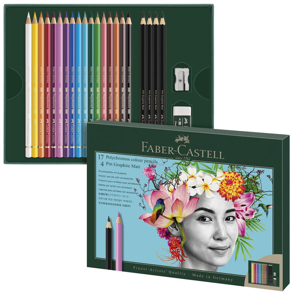 FABER-CASTELL Malset Polychromos & Pitt Graphite Matt 210052