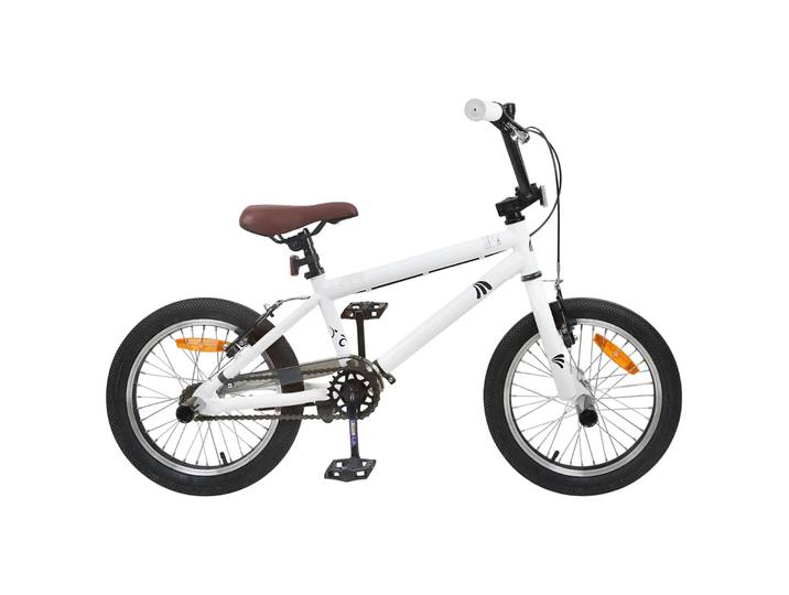 vidaXL BMX Rad 18 Zoll für 7-10 Jahre alt Weiß