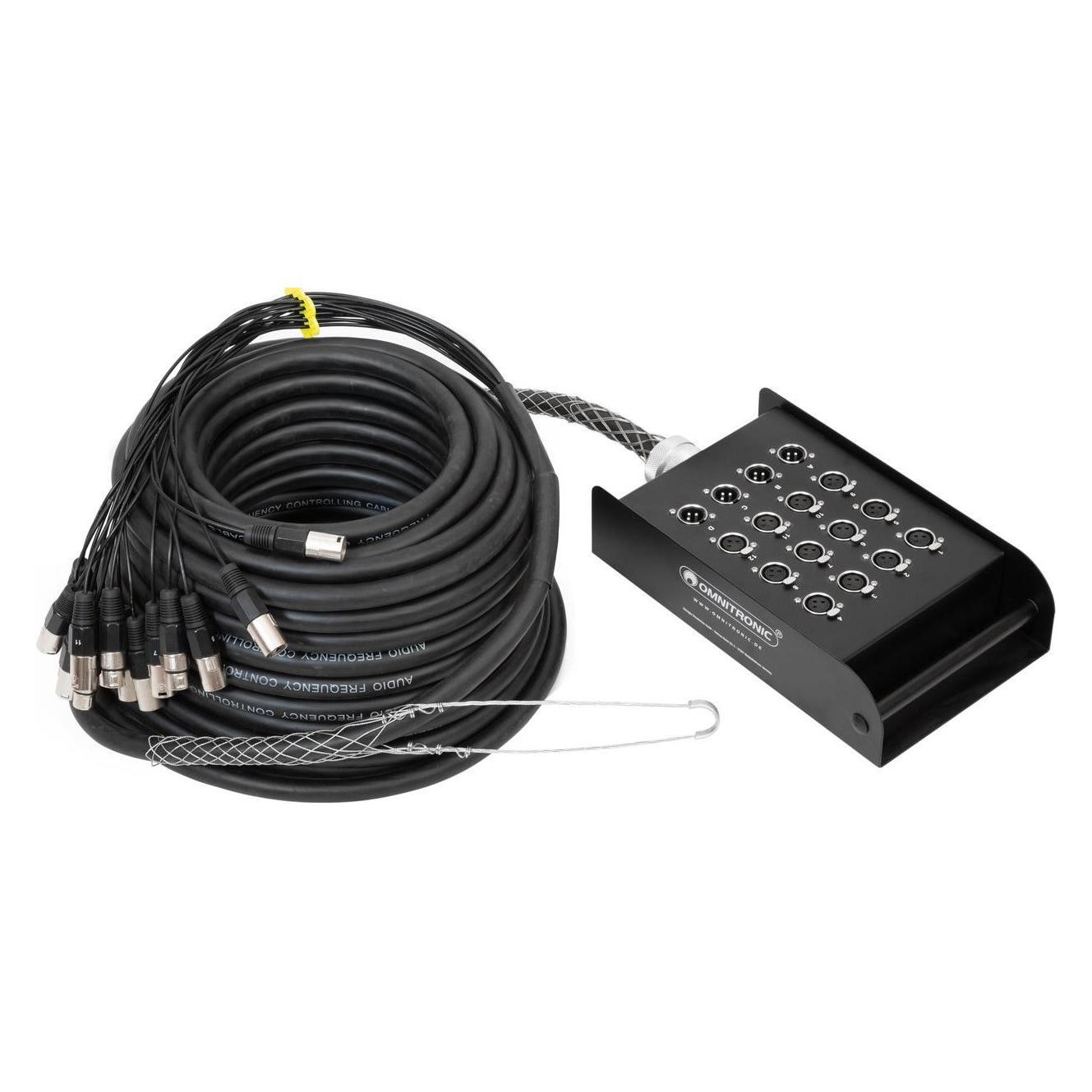 Omnitronic Multicore Stagebox XLR/XLR (30 m, XLR Kabel) (30304625)