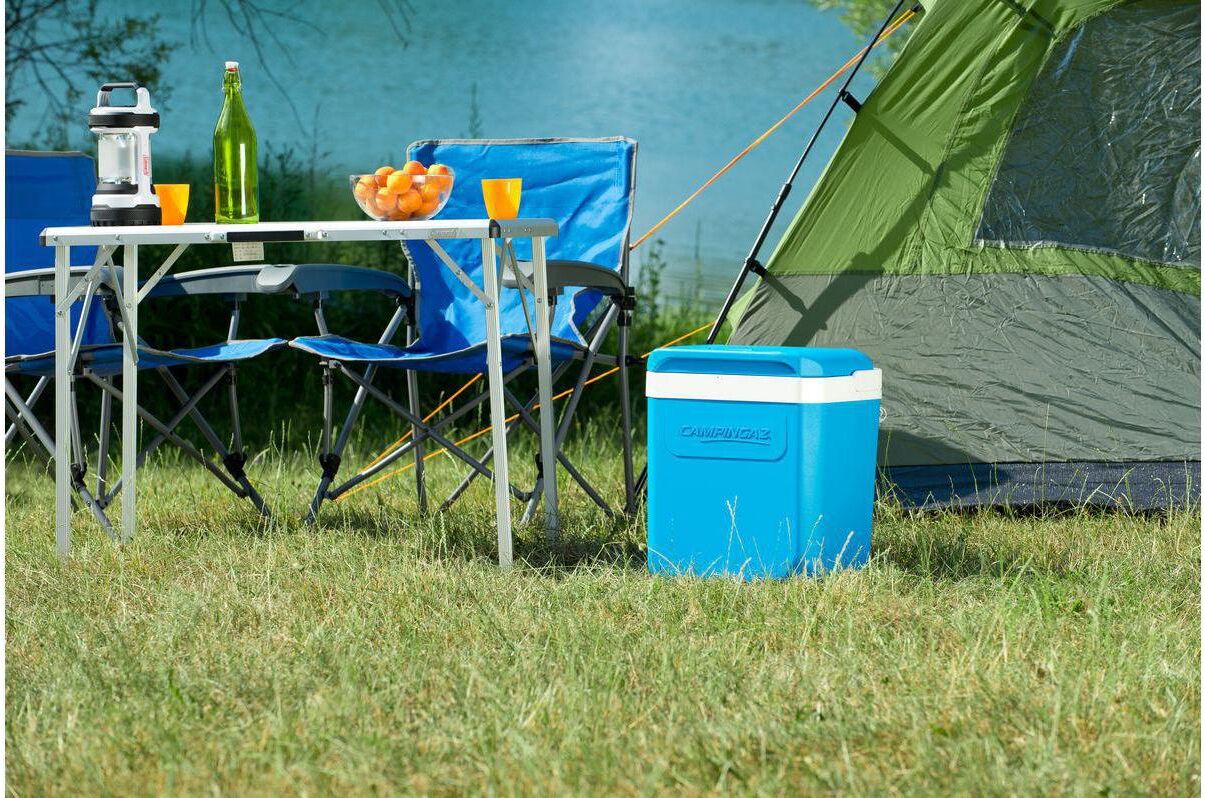 Kühlbox CAMPINGAZ "Icetime Plus 30L", blau, KühlboxenB:40,8cm H:46,9cm, Kühlbox, 50% Mehr PU Isolierung, B:40,8cm H:46,9cm blau Einheitsgröße