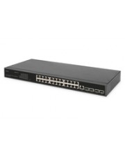 DIGITUS 24-Port GIGABIT SMART Switch 1 Gbps Rack-Modul (DN-80223)