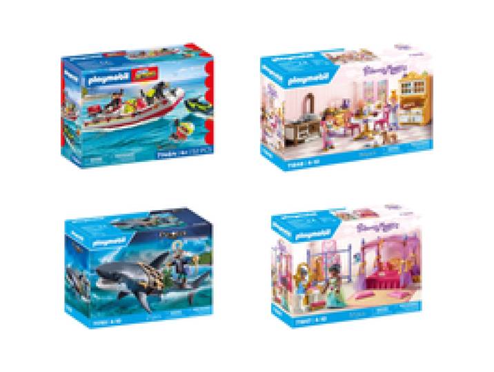 PLAYMOBIL Coffret de jeux best-seller Bateau de pompier ou Requin ou Cuisine ou Chambre