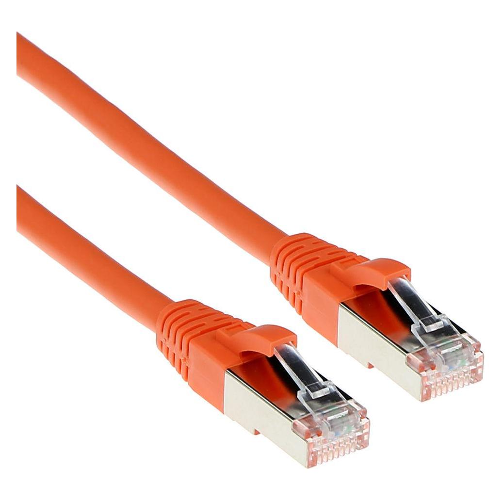 ACT Orange 10 meter LSZH SFTP CAT6A patch cable snagless with RJ45 connectors (S/FTP, CAT6a, 10 m) (FB7110)