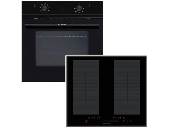 Wolkenstein Backofen-Set ECO Energieeffizienz A + Induktionskochfeld autark 2 Doppel-Flexzonen