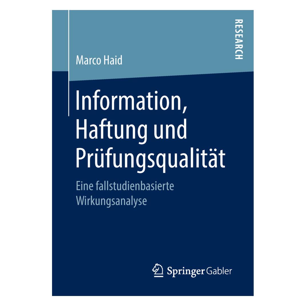 Springer Information, Haftung und Prüfungsqualität (Deutsch, Softcover, Marco Haid) (55984862)