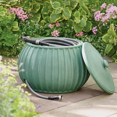 Ribbed Stone Hose Pot - Grandin Road