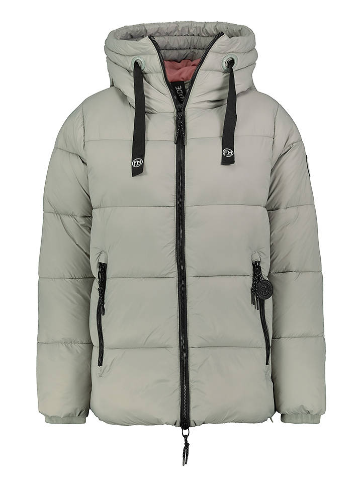Fresh Made Steppjacke in Hellgrün - S