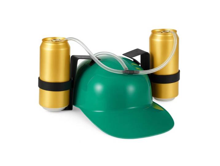 Relaxdays 10 casques à bière pour fêtes, vert
