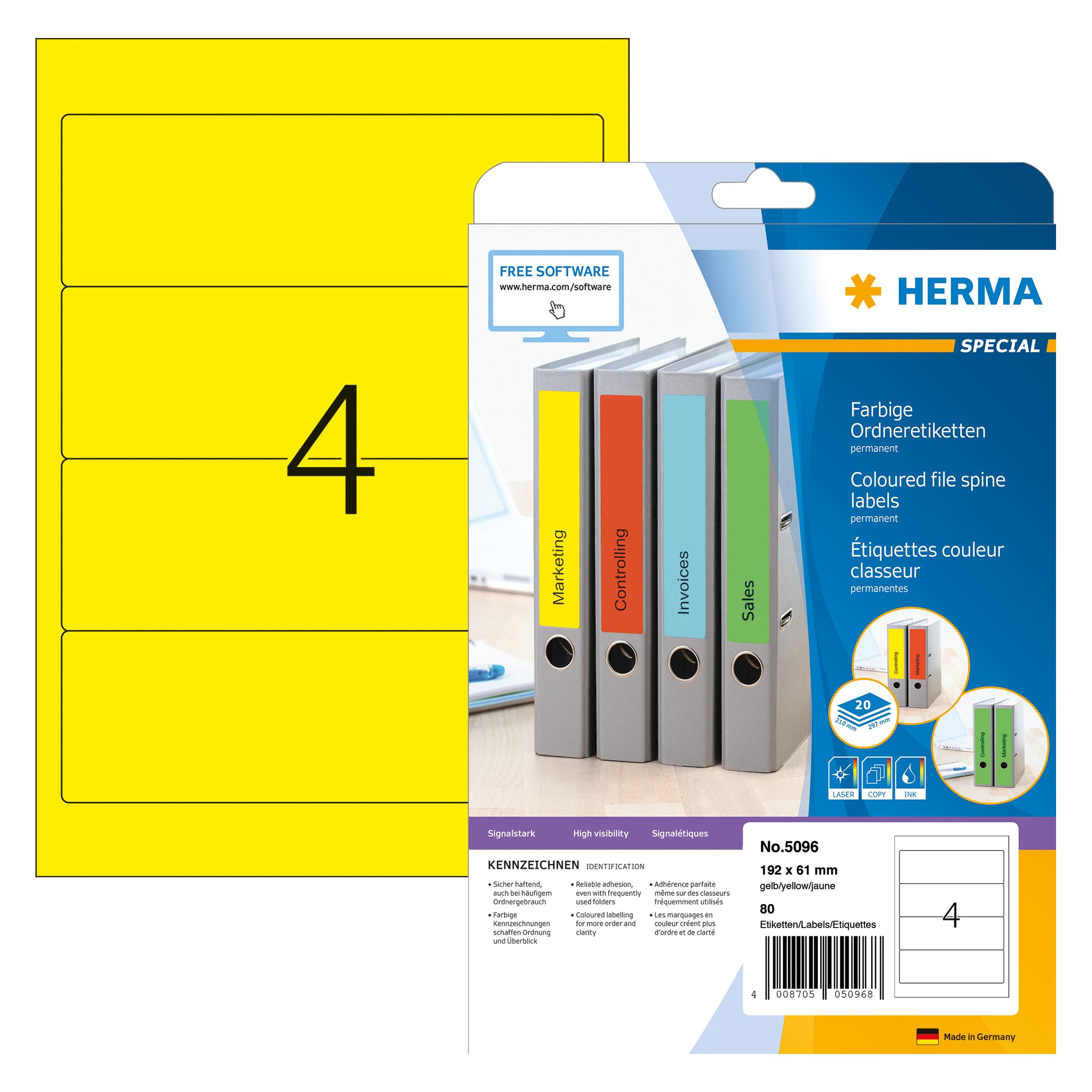 Herma Ordneretiketten A4 (5096)