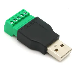 Adapter, 4 Pin Terminalblock (2-teilig) - USB 2.0 Typ A Stecker