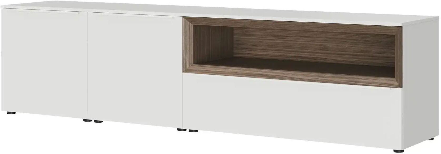 Content Lowboard  Case ¦ weiß ¦ Maße (cm): B: 241 H: 62 T: 49.0