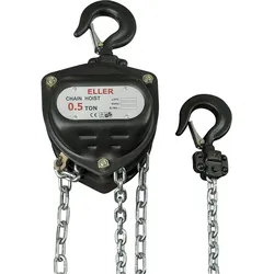 Showtec Manual Chain Hoist 500 kg, Montage Lichttechnik, Schwarz