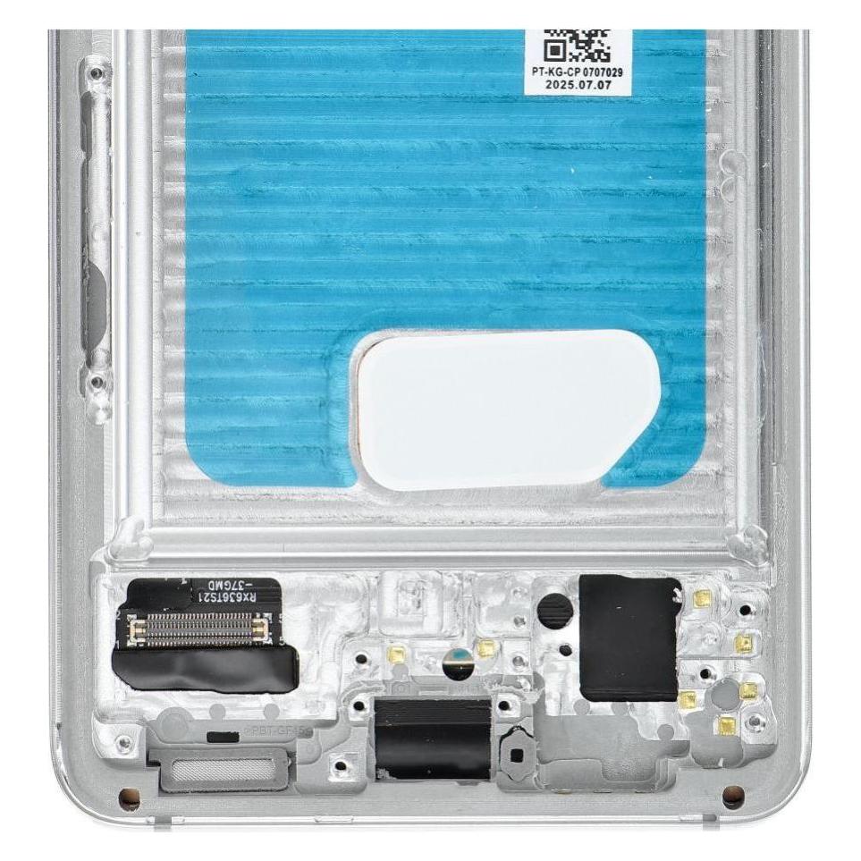 OEM LCD display! LCD Display for SAMSUNG S21 5G White SOFT OLED with frame (Display) (60829126)