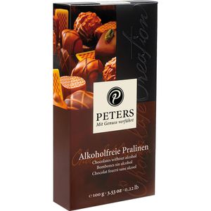 Peters Pralinen mit Genuss verführt Alkoholfrei, 8 Stück, 8 verschiedene Sorten, 100 g