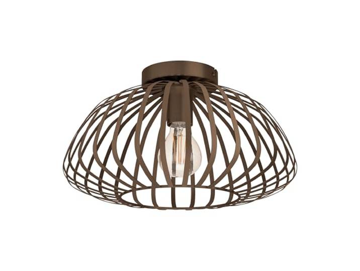 Eglo Plafonnier Espinal\, lampe plafond salon\, luminaire chambre métal bronze\, douille E27\, Ø 43 cm