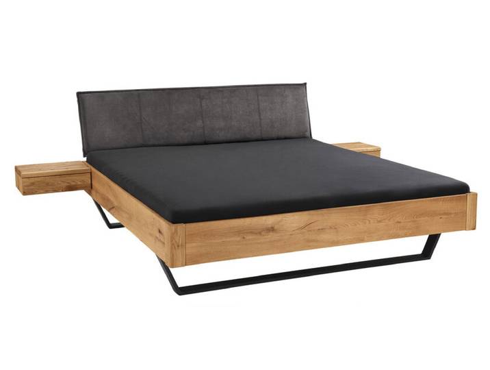 Bettgestell VI 200 x 200 cm braun/ anthrazit