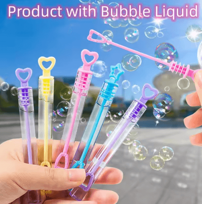 Inspire Picks Mini Bubble Stick Toy For Kids Portable Test Tube Bubble Blower With Bubble Water10cm 20pcs Color Random