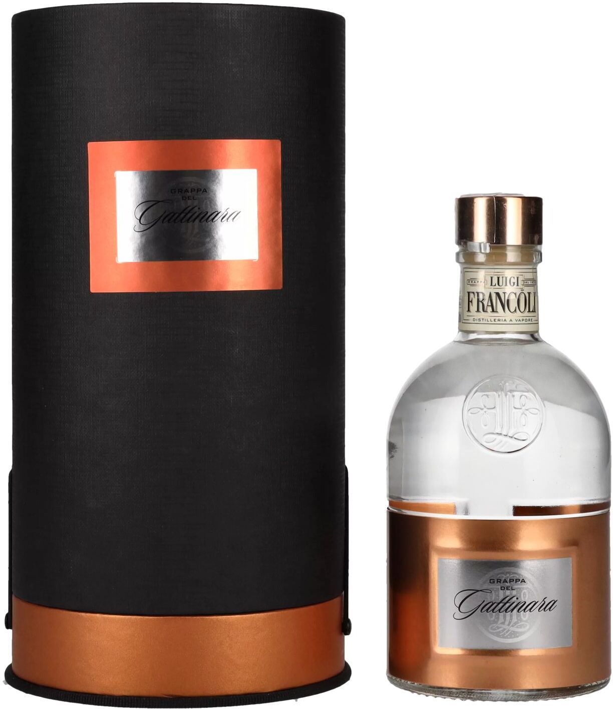 Luigi Francoli Grappa del Gattinara 44% Vol. 0,5l in Geschenkbox