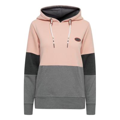 Kapuzenpullover OXMO "Hoodie OXKathrine", Damen, Gr. M, rosa (mahogany rose), Obermaterial: 60% Baumwolle CO. 40% Polyester PES., Sweatshirts Kapuzenpullover